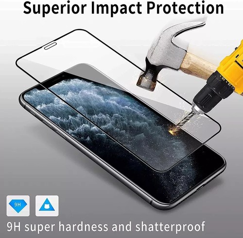 9D Tempered Glass SCREEN PROTECTOR For iPhone 16 15 14 13 12 PRO X XS FULL COVER - Zdjęcie 11 z 13