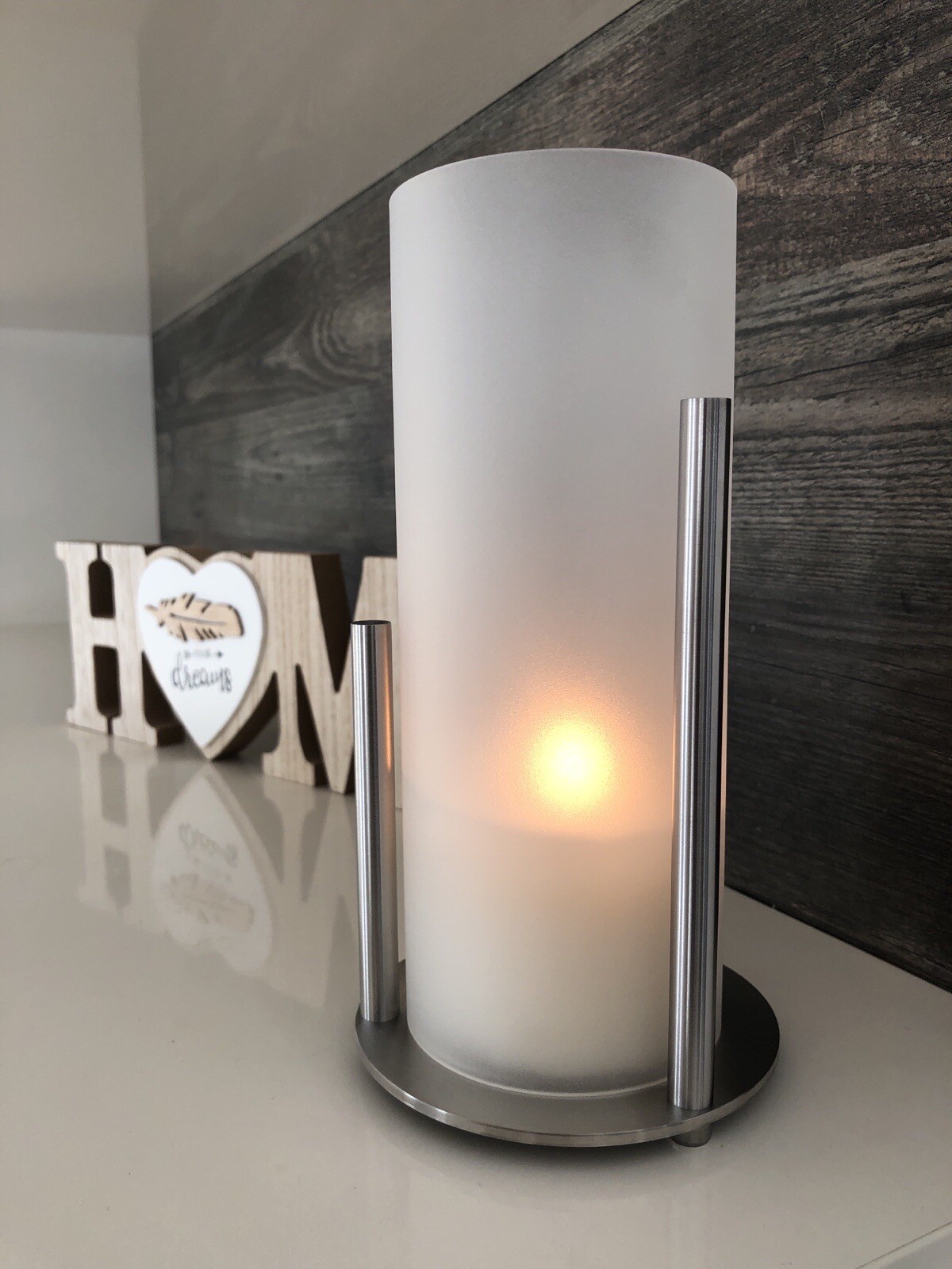 Windlicht Edelstahl Laterne Leuchte Kerzenständer Weihnachtsdekoration MODERN