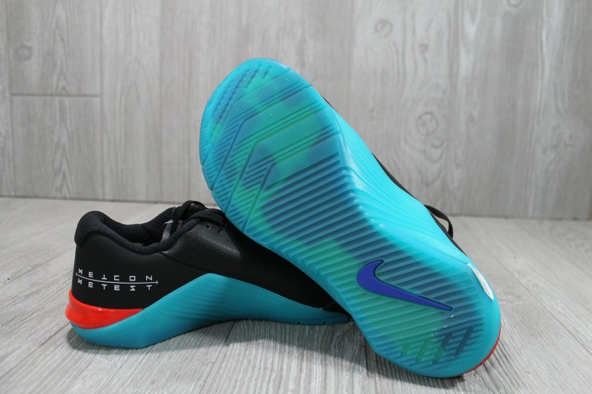 Nike Metcon 5 AMP Black Aqua Cross Training Shoes Mens 6.5 Nike Free Metcon 5 Black Clear Jade Men main image 4