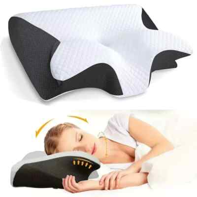 Ergonomic Memory Foam Pillow for Neck Shoulder Orthopedic Pain Relief .