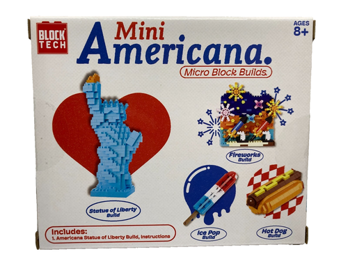 Block Tech Mini Americana Block Build Sets Liberty and Fireworks 665 Pieces - Picture 7 of 7