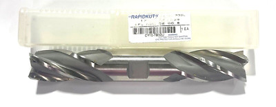 RapidKut 1'' Cobalt M42 Double End Mill 4 Flute Center Cutting USA Made