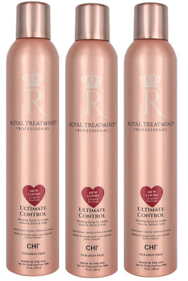 Chi Royal Treatment Ultimate Control Hairspray 10 Ounce (Pack of 3)