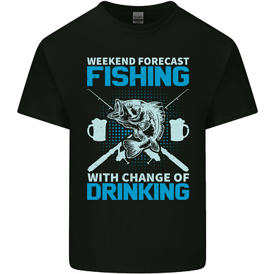 Angelvorhersage lustiges Bier Fischer Kinder T-Shirt Kinder