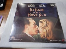 Laserdisc - To Have And Have Not Digital Sound - New Sealed, Torn Cello
