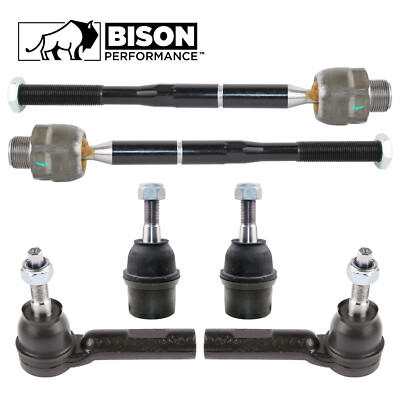Bison Performance 6pc Front Tie Rod End & Lower Ball Joint Kit For Aspen Durango