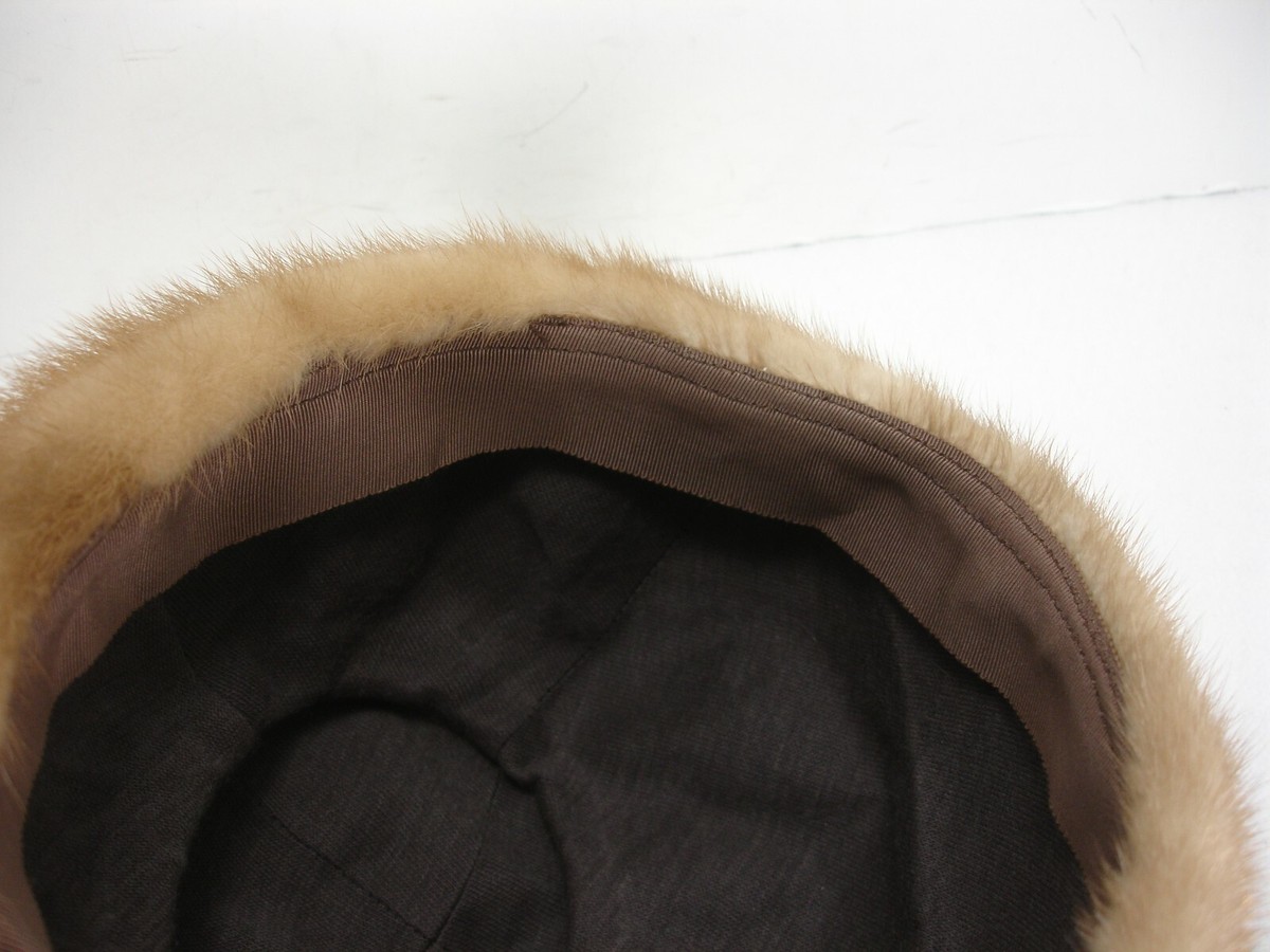 VINTAGE MR. ARNOLD JR. TAN MINK FUR HAT MINT | eBay display picture 3