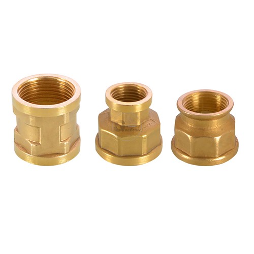 Conector de casquillo hembra BSPT en latón, accesorios de enchufe reductor hembra a hembra - Imagen 7 de 39