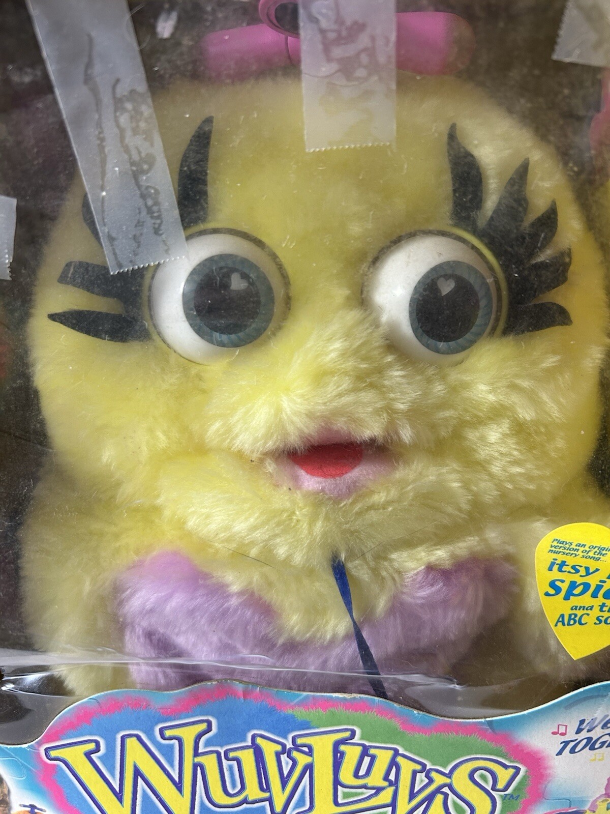 NEW Wuv Luvs Electronic Plush Toy Trendmasters 1999 Mommy And Baby Egg Yellow