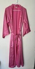 Ilise Stevens Pink Satin Robe M/L. VNTG
