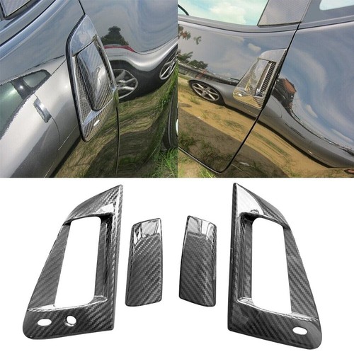 Carbon Fiber Door Handle Covers for Nissan 370Z Z34 EVOR 09 19 Set of 4