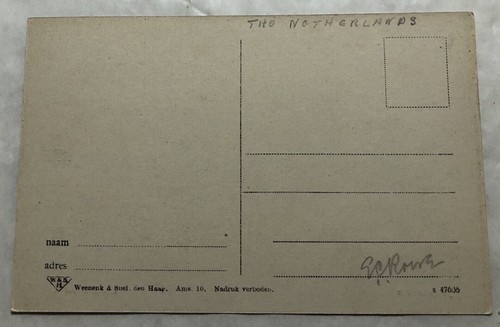 Amsterdam Groenburgwal Postcard (Y2) - Picture 2 of 2