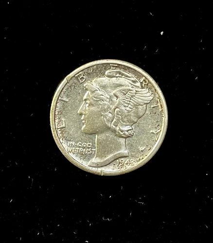 1943-D 10C Mercury Dime Uncirculated 90% Silver