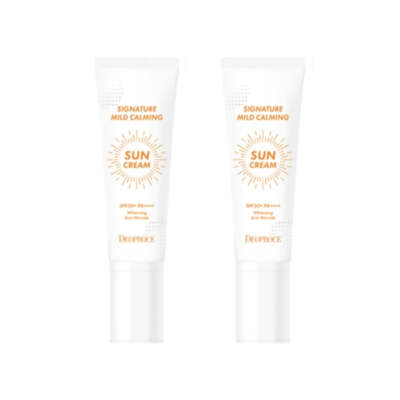 Deoproce Signature Mild Calming Sun Cream SPF50+ PA++++ 50g*2Pcs / FREE SHIPPING