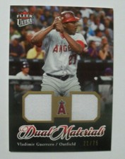 2007 Fleer Ultra Dual Materials Relic Vladimir Guerrero Angels 21/75