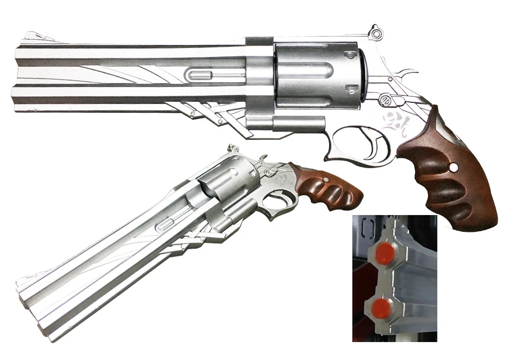 Réplica 1:1 De Las Pistolas Ébano Y Marfil De Dante (Devil May Cry) - Utilería Para Cosplay Y Colección