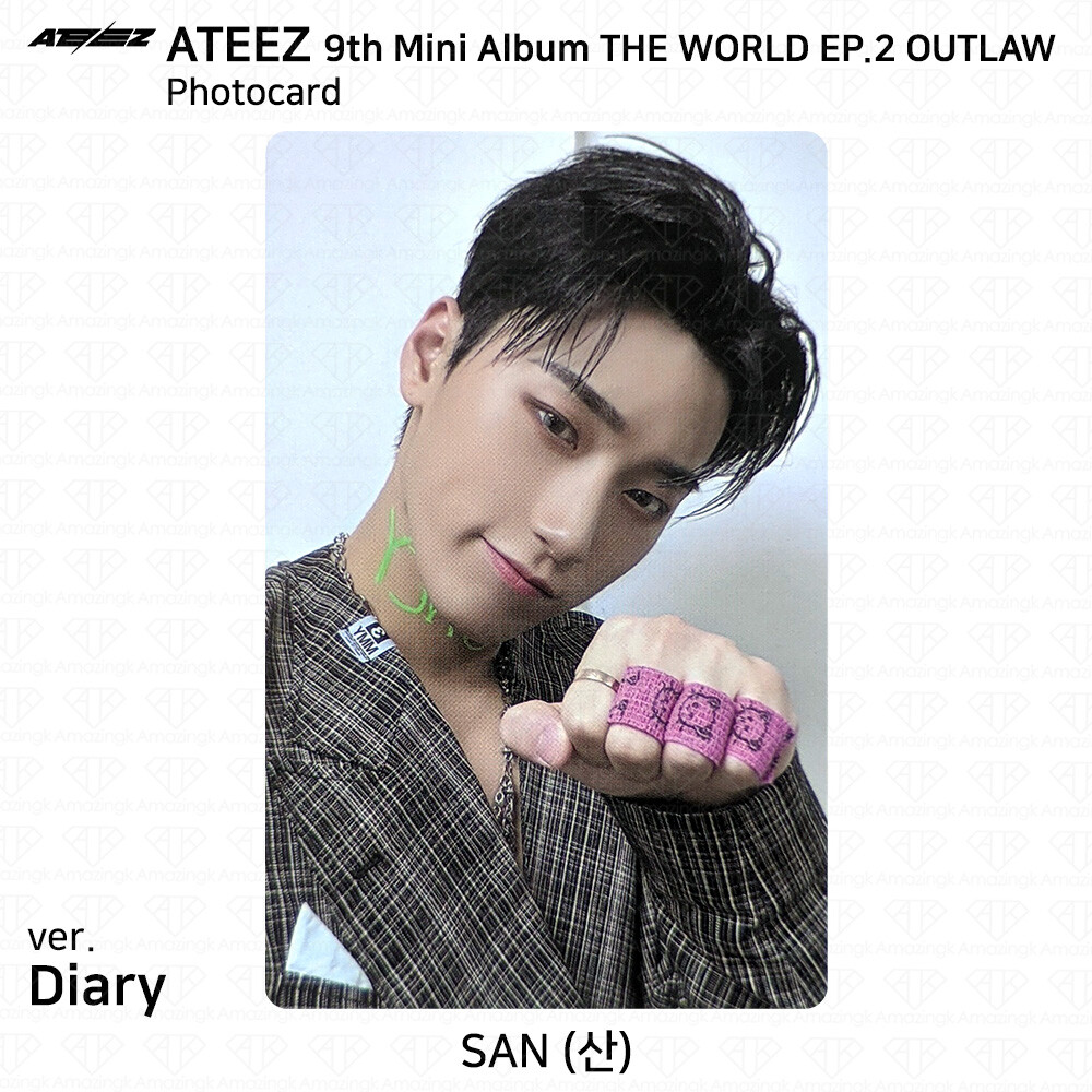ATEEZ 9th Mini Album THE WORLD EP.2 OUTLAW Photocard