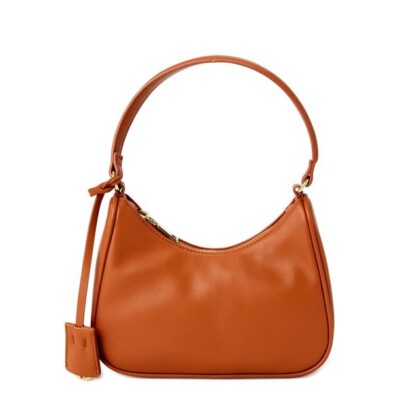 No Boundaries Women s Contemporary Mini Hobo Bag, Cognac