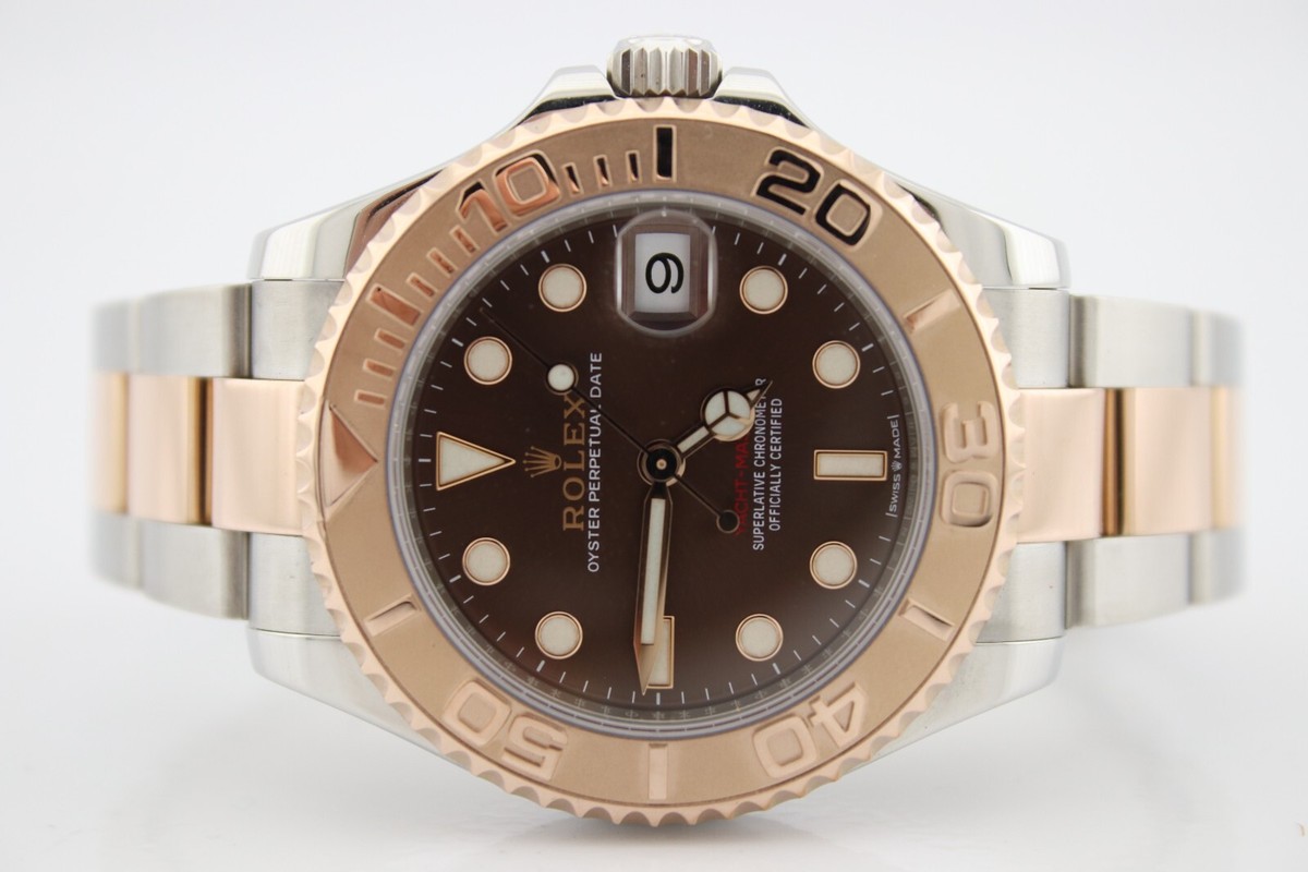 Yacht-Master 37mm Chocolate Dial 18k Rose Gold & Steel