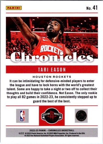 2022-23 Panini Chronicles #41 Tari Eason - Picture 2 of 2