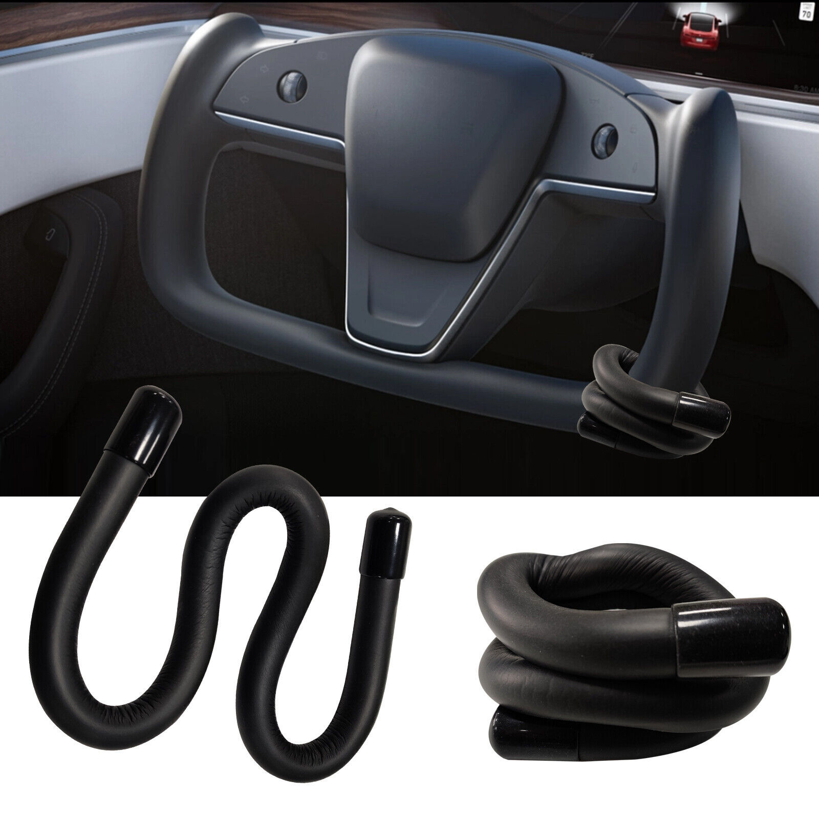 For Tesla Model 3 Y X S Yoke Steering Wheel Booster Autopilot FSD