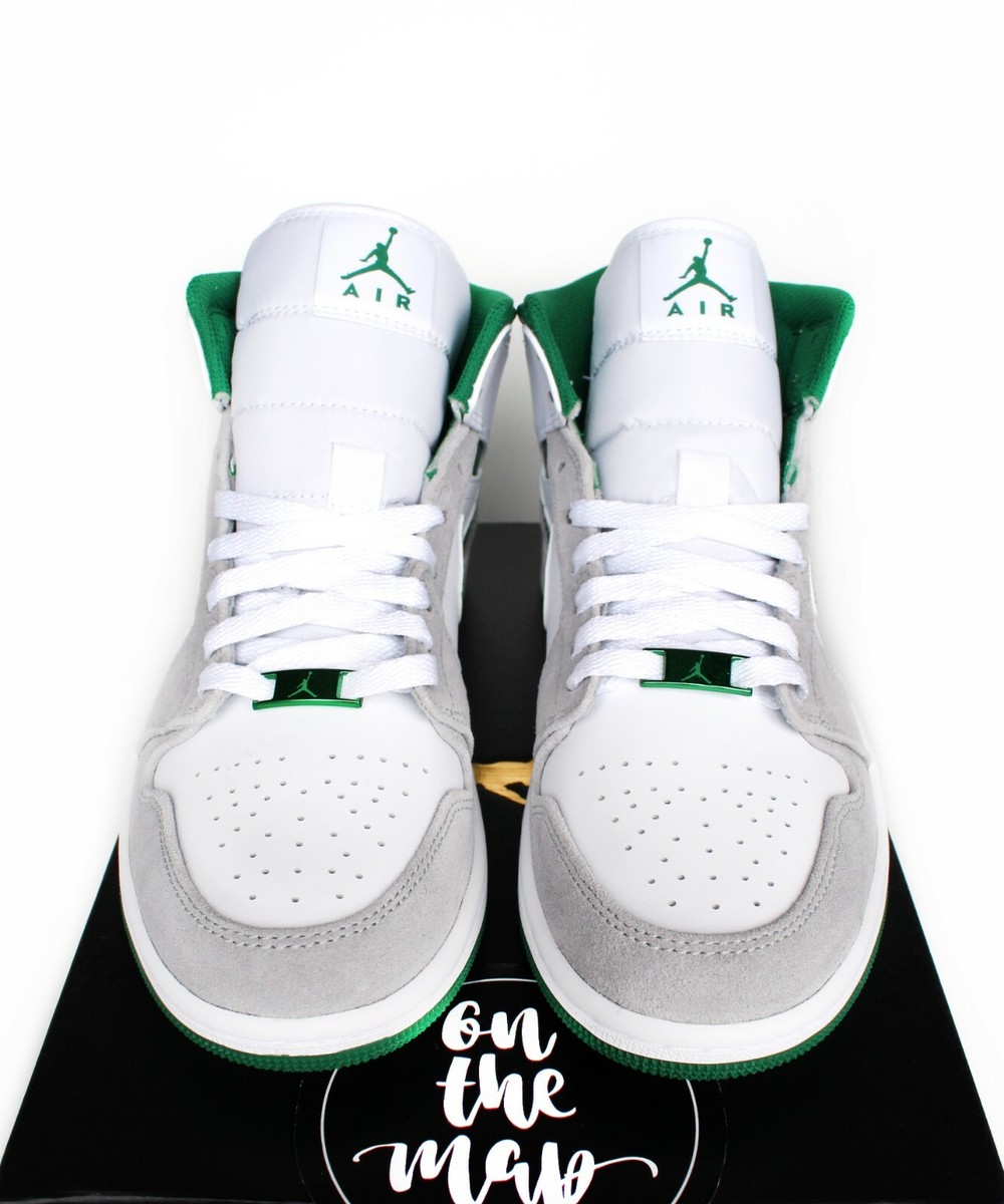Nike Air Jordan 1 Retro Mid SE Smoke Grey Pine Green UK 5 6