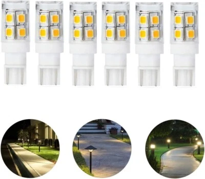 6-PACK NEANETE T5/T10 LED LANDSCAPE BULBS 1.5W 25-30W HALOGEN REPLACEMENT 12V