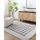 Area Rugs Noam Modern Charcoal Washable Area Rug