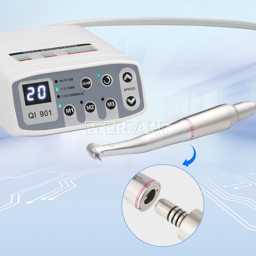 Micro motor eléctrico sin escobillas LED dental/pieza de mano contra ángulo creciente 1:5 - Imagen 36 de 37