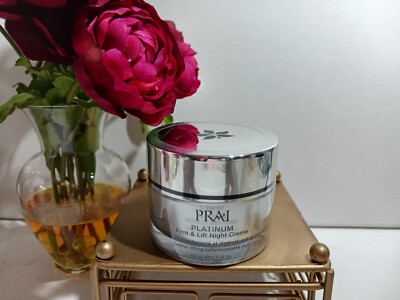 PRAI PLATINUM FIRM & LIFT  NIGHT CREAM 1.7 OZ - NEW SEALED IN PLASTIC