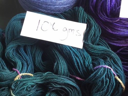 AB FAB pure WOOL SKIENS 471 GramsTOTAL purple/teal Lavender SockYarn 🧶Stunning - Picture 12 of 20