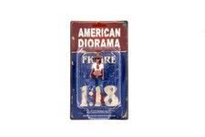 Western Style I 1:18 Scale American Diorama Figure Female Lady 4" Blue White