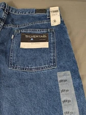 Levis Y2K Silvertab Jeans Mens 38x30 Blue Relaxed Denim NWT