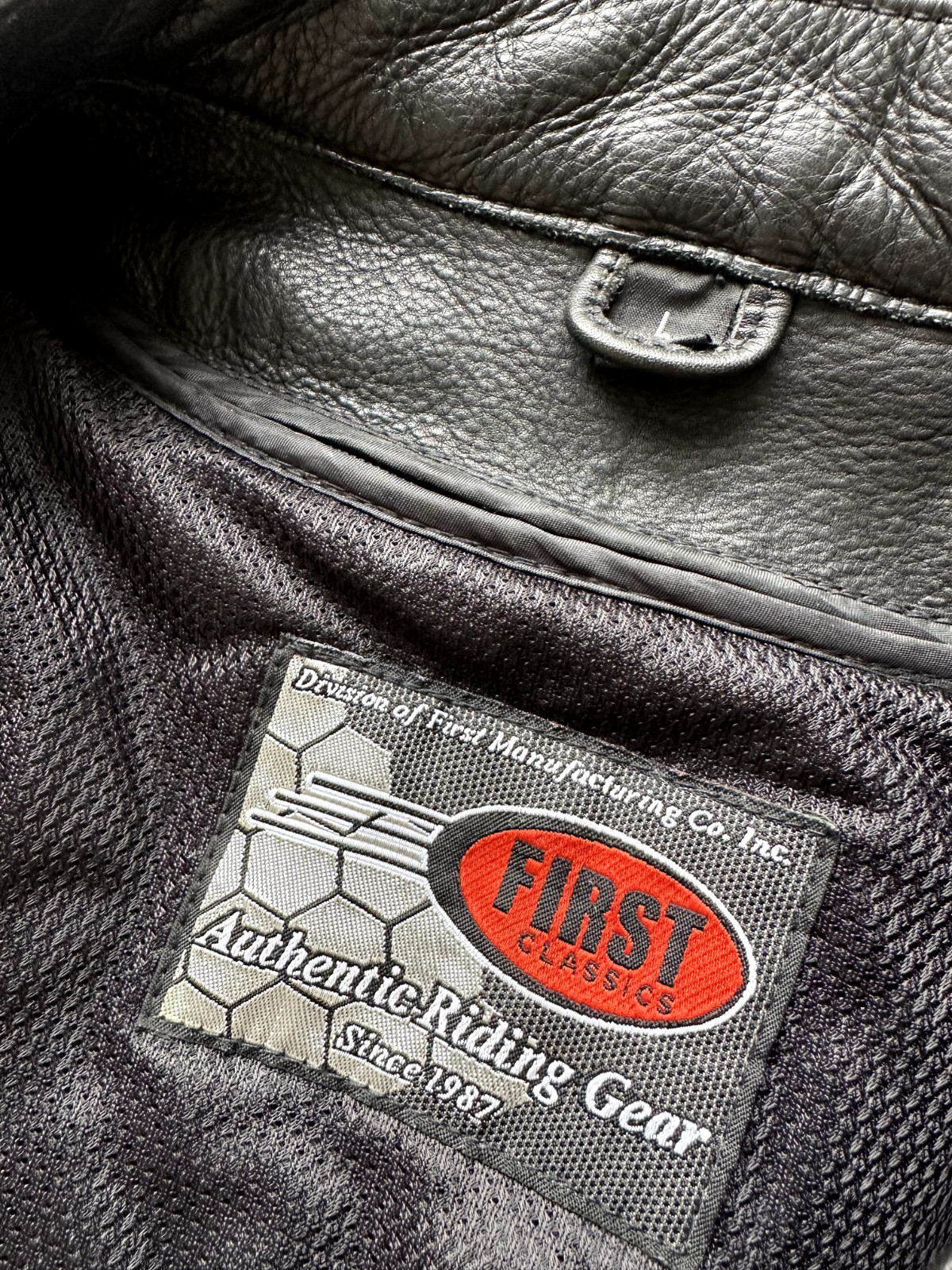 First Classics Motorcycle Jacket Black Leather Me… - image 1