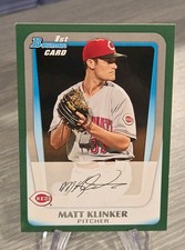 Matt Klinker 2011 Bowman Paper Retail Green /450 1st #BP77 Cincinnati Reds