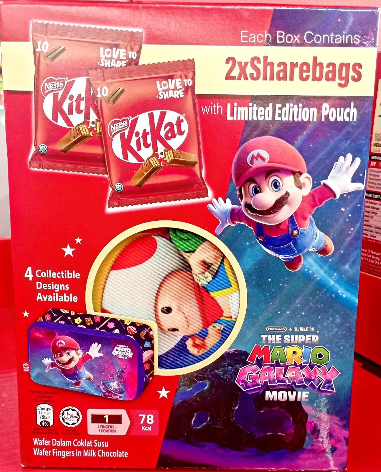 KitKat Caja Regalo Mario Galaxy Película Temática Edición Limitada Chocolate Set
