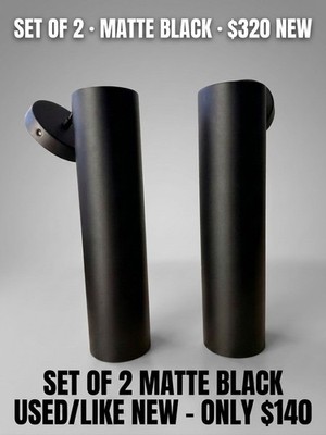 Eglo Tortoreto Mini Pendant Matte Black 62557A   SET OF 2   Excellent Condition
