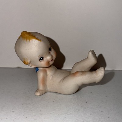 Kewpie Doll Baby Figurine Sitting Legs Up Porcelain Hand Painted