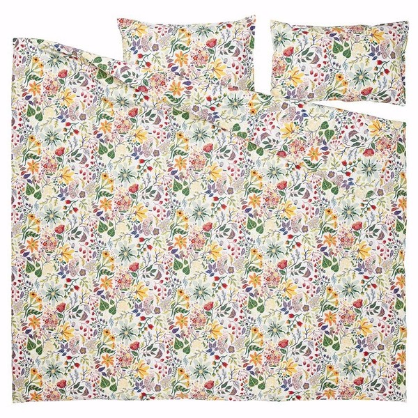 Funda nórdica y 2 fundas de almohada Ikea STRANDLUMMER, multicolor/talla única