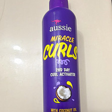 Aussie Miracle Curls 2nd Day Curl Activator, Coconut Oil, Curl Enhancing