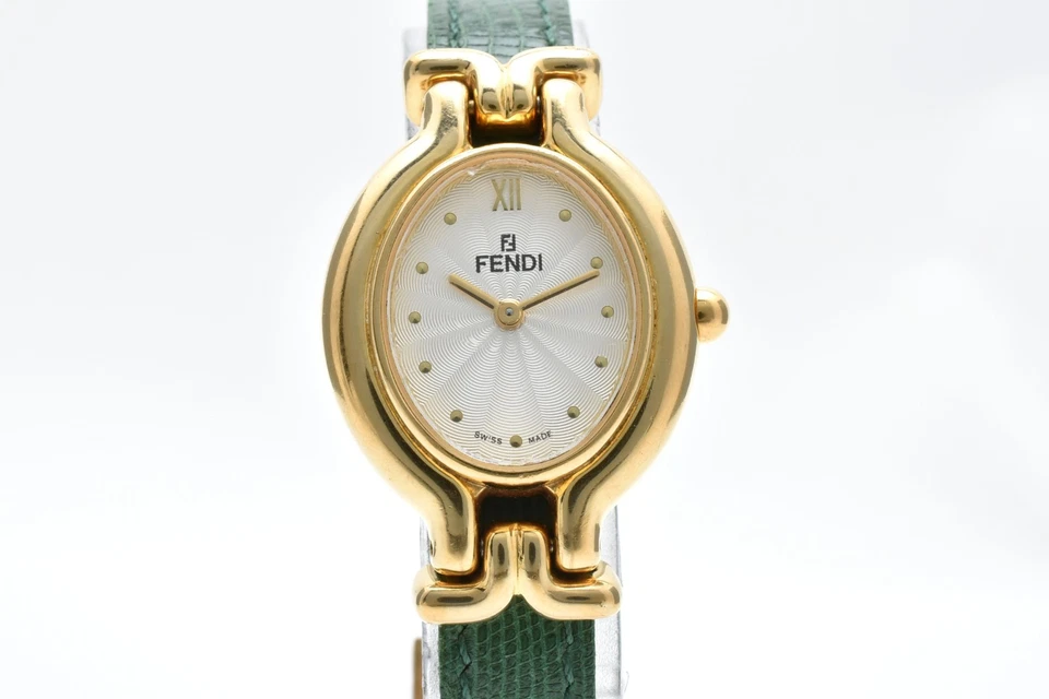 [EXC+5 w/Box] Vintage 1990s FENDI 640L 5 Colors Change Belt Quartz Women Watch - Image 3 of 4