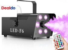 1200W Fog Machine, 6000CFM for Halloween, RGB, Auto Mode  Remote