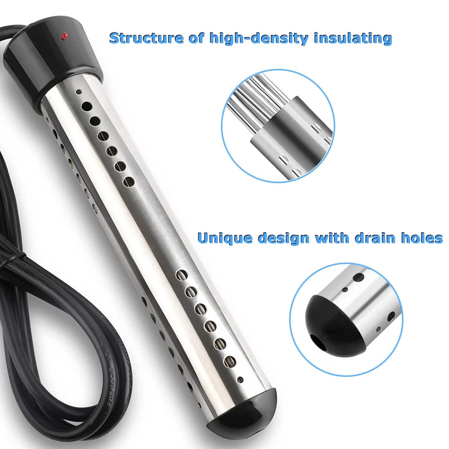 Immersion Water Heater, 2000W Portable Electric Water Heater for Inflatable P...