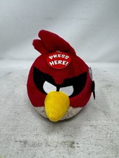 New 2010 Angry Birds Plush Toy Red Bird With Tags No Sound