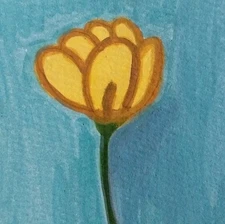 Flowers Impressionist Original Painting Whimsical Animals 11x14 On Canvas By GAT