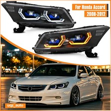 Led Headlight For Honda Accord Sedan 4-door 2008-2012 Head Lamps Animation Lhrh