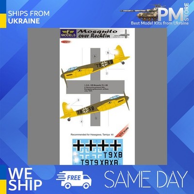 LF Models C72117 1/72 Decal for Mosquito over Rechlin for Hasegawa, Tamiya kit