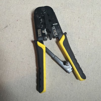 Klein Tools VDV226-011 SEN Ratcheting Modular Crimper Stripper Look New