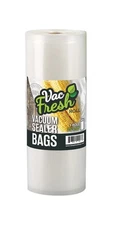 Vac Fresh Vacuum Seal Bags, Large Vacuum Sealer Rolls, 3.5 mil Thick, 15 inch...