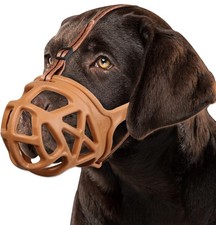 Dog Basket Muzzle for Biting, Chewing  Scavenging, Humane Cage Mouth Cover XS 